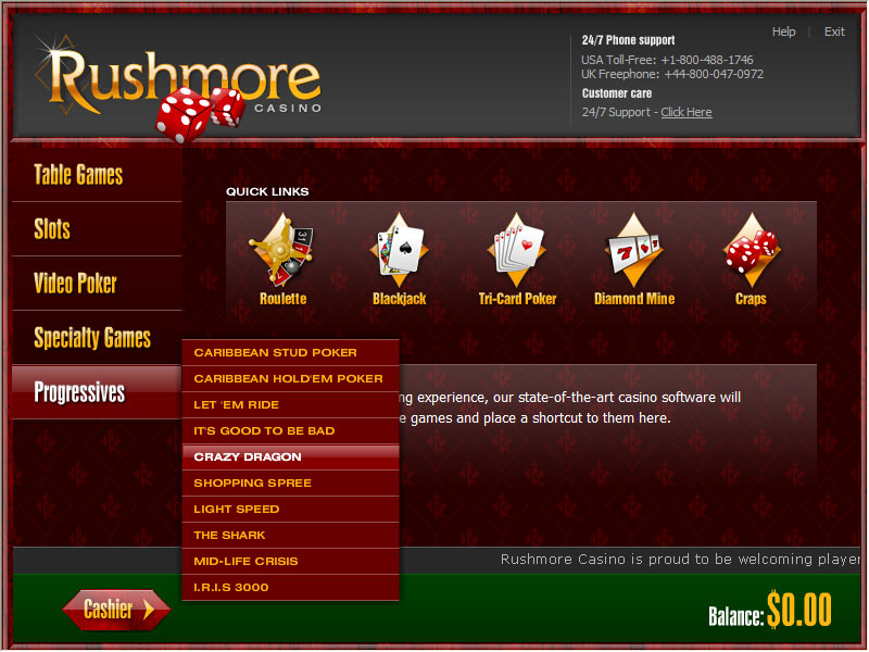 Rushmore Casino Lobby